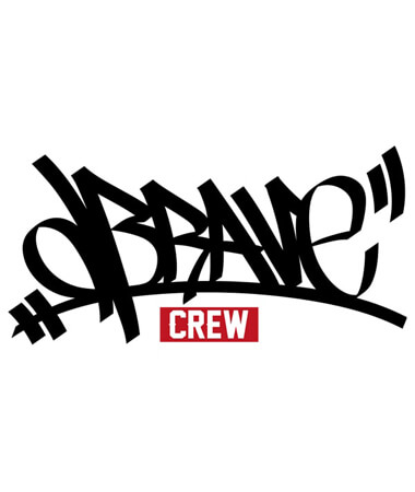 Brave Crew logo presentation.